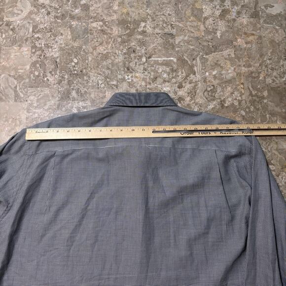 Napoleon By Stefano Ricci Shirt Mens 48 19.5 Houndstooth French Cuff Long Sleeve - Picture 13 of 14